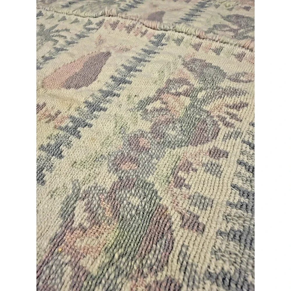 Vintage Woven Tapestry Placemats Set of 4 Fruit & Floral Motif Neutral Pastel